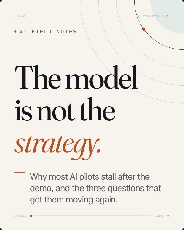 Post: The model is not the strategy